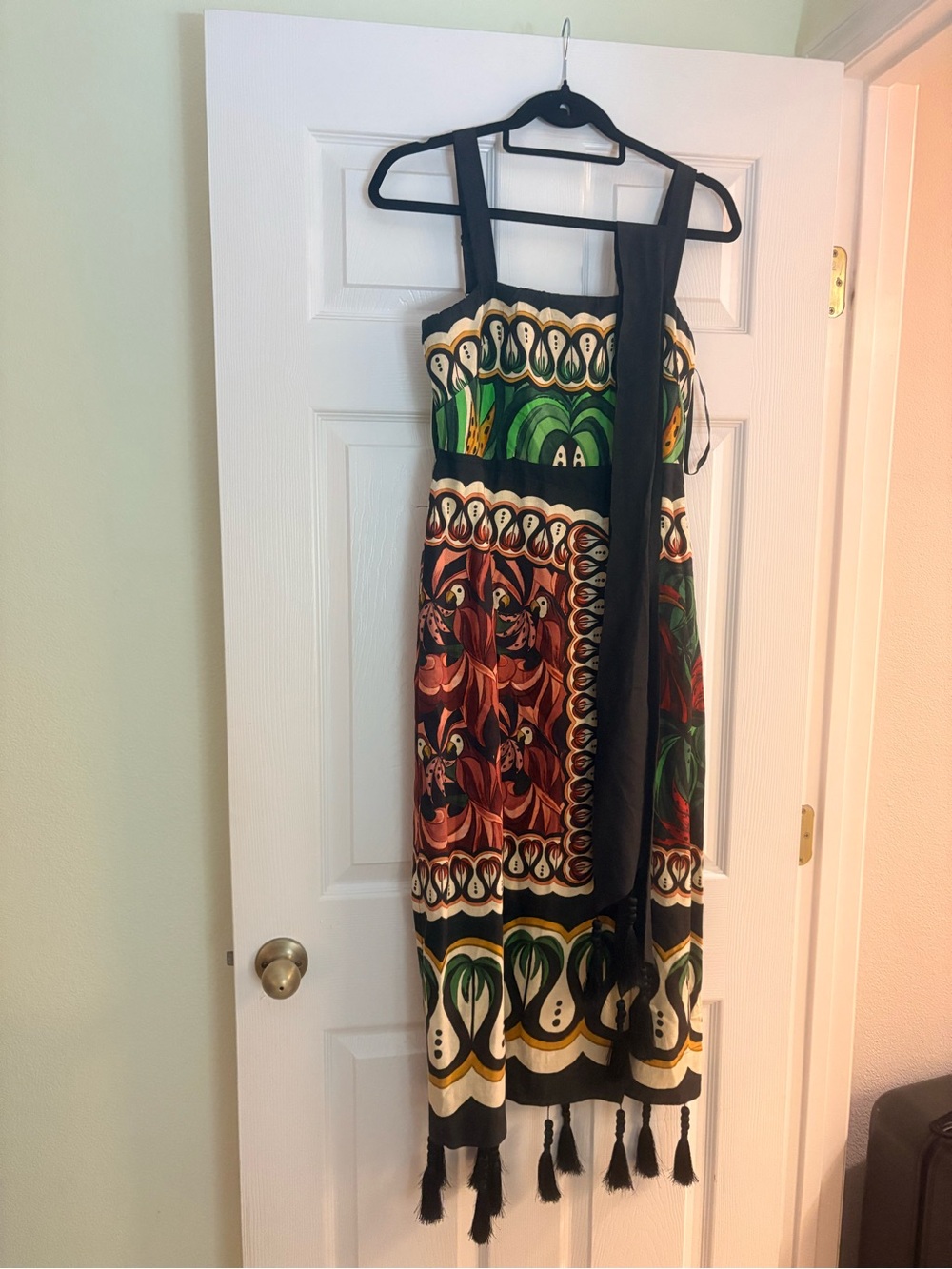 NWT Farm Rio Coconut Tree Flow Scarf Dress Size Small - Picture 4 of 6